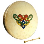 Celtic Heart Design Bodhran 