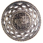 Antique Round Celtic Brooch